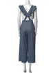 AMUR Linen Square Neckline Jumpsuit