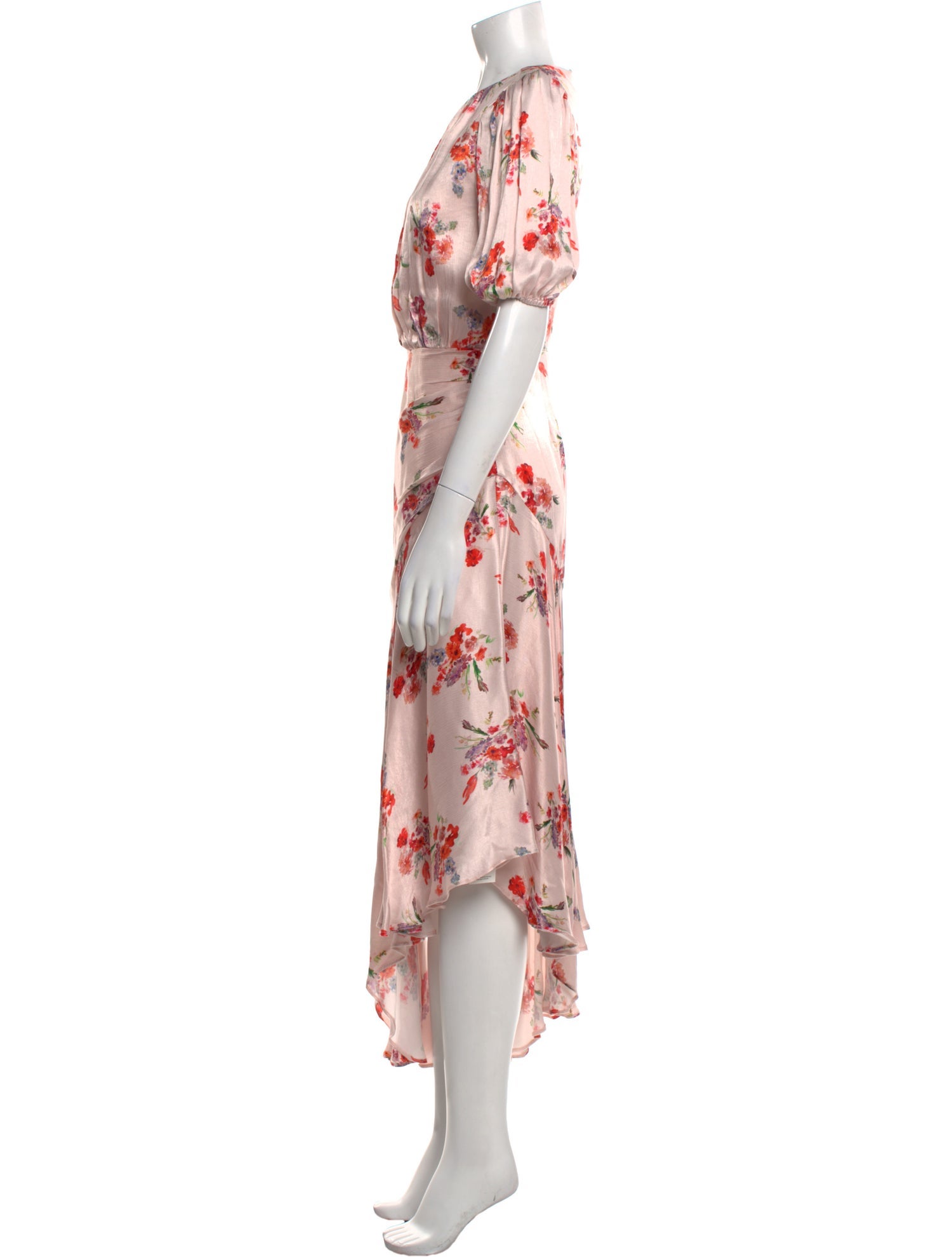 AMUR Floral Print Long Dress