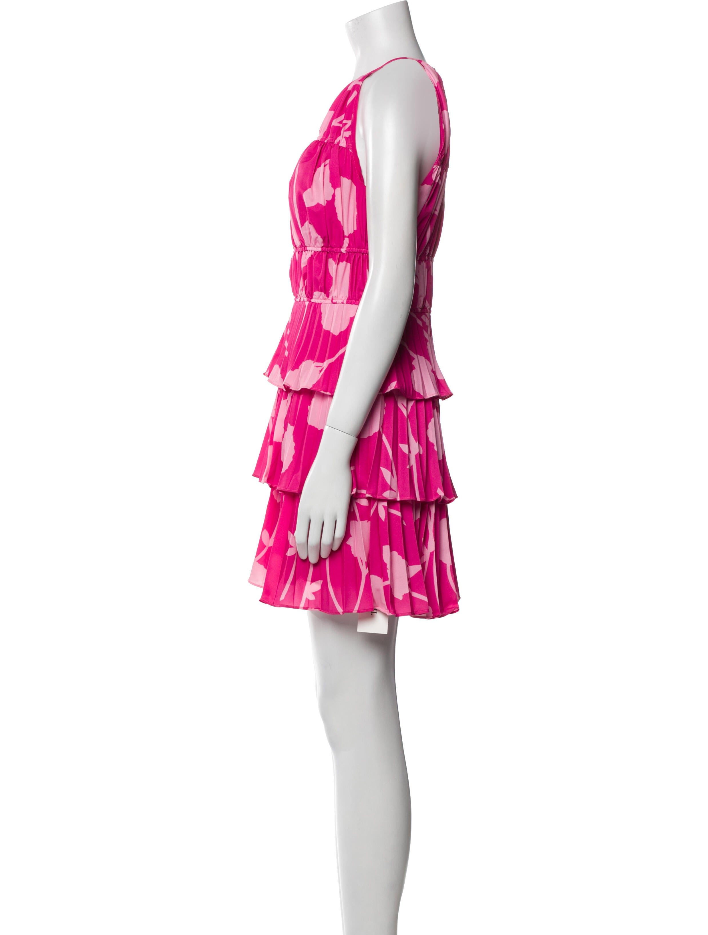 AMUR Floral Print Mini Dress