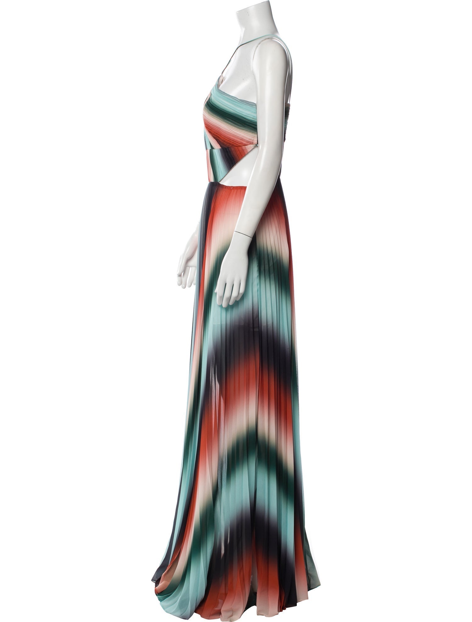 AMUR Striped Long Dress