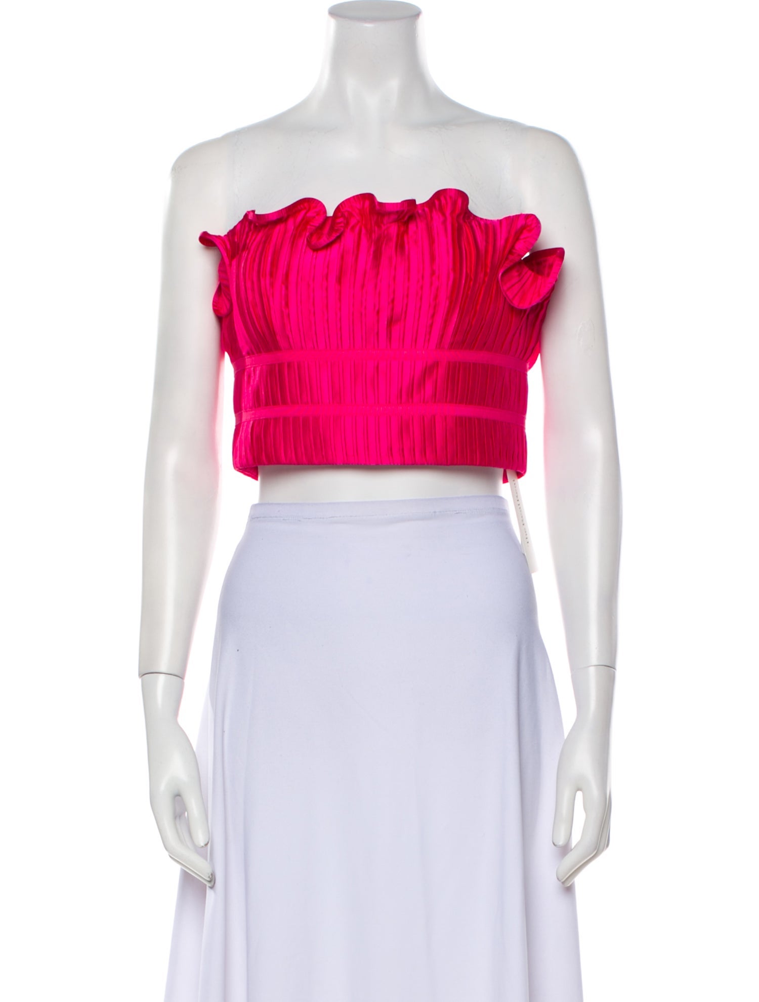 AMUR Strapless Crop Top