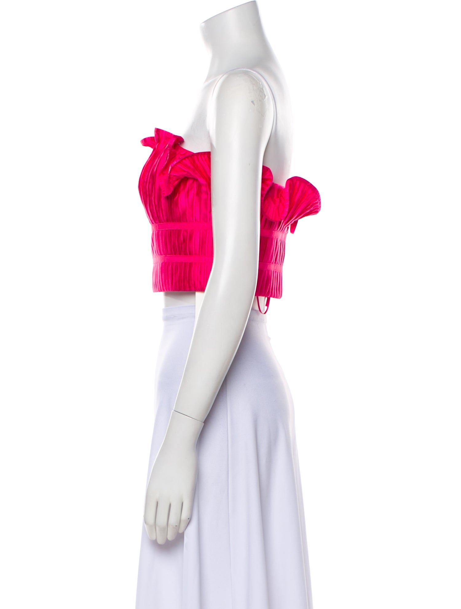 AMUR Strapless Crop Top