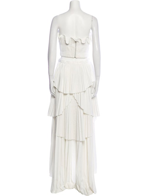 AMUR Ruffle Embellishment Skirt Set