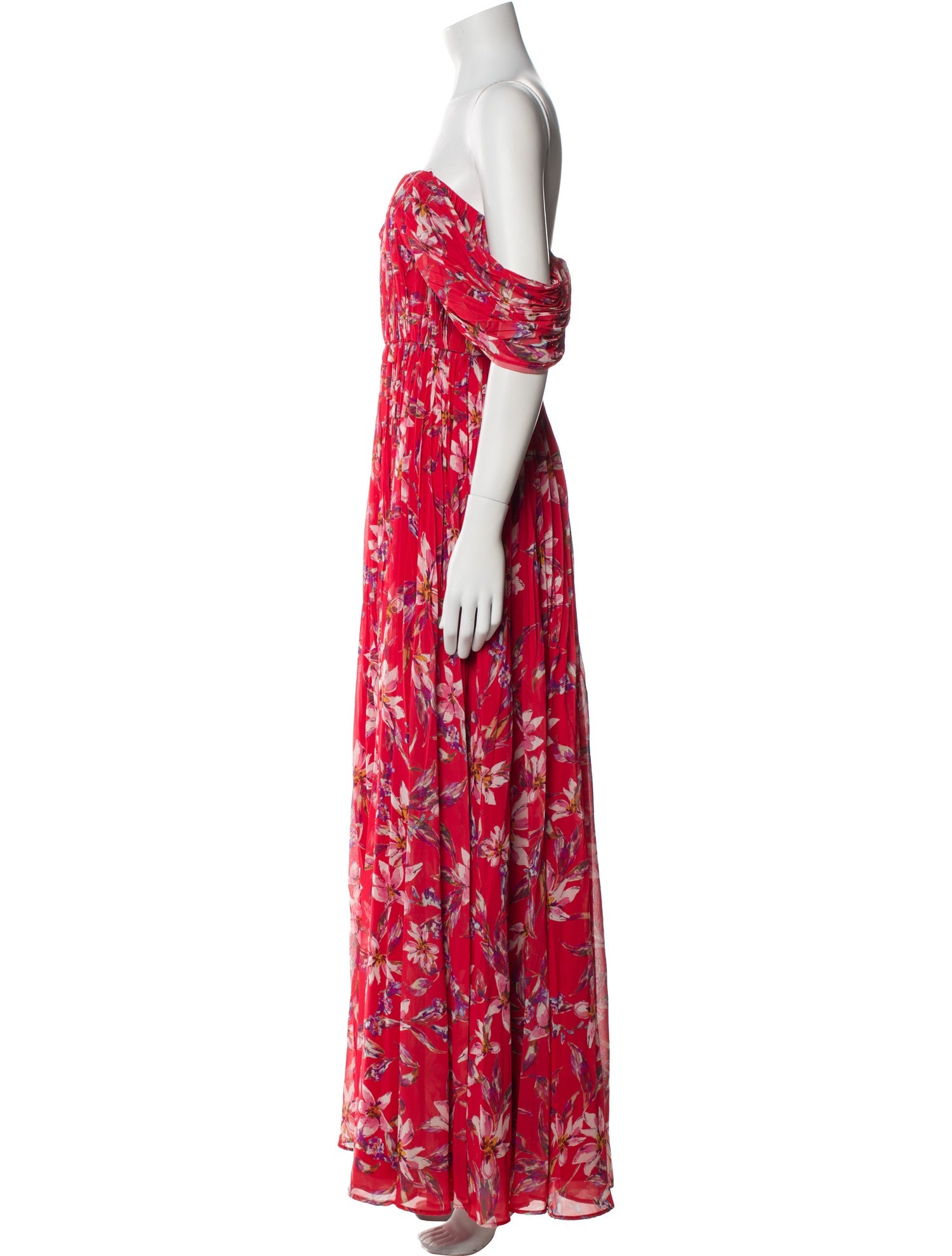 AMUR Floral Print Long Dress