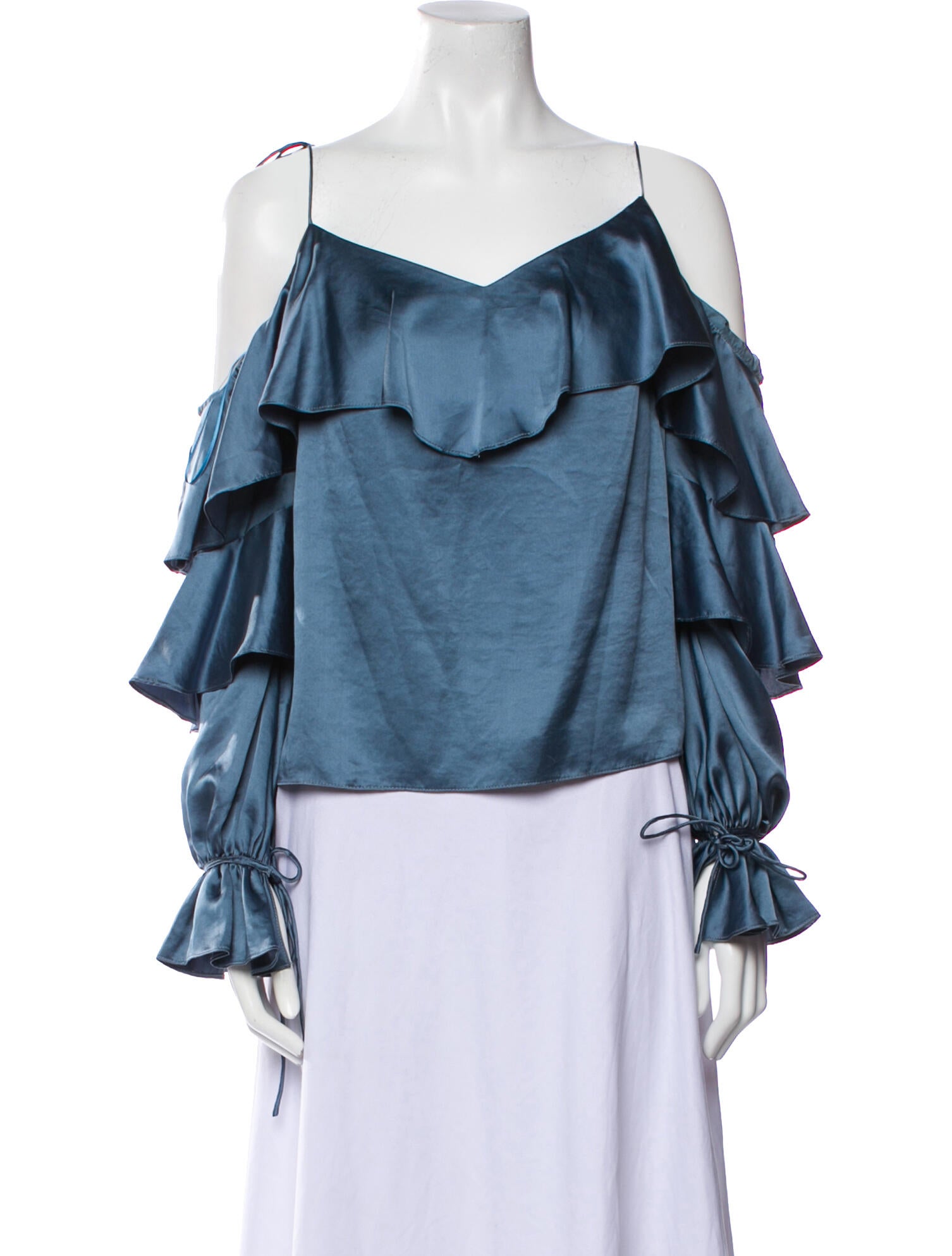 AMUR Off-The-Shoulder Long Sleeve Blouse