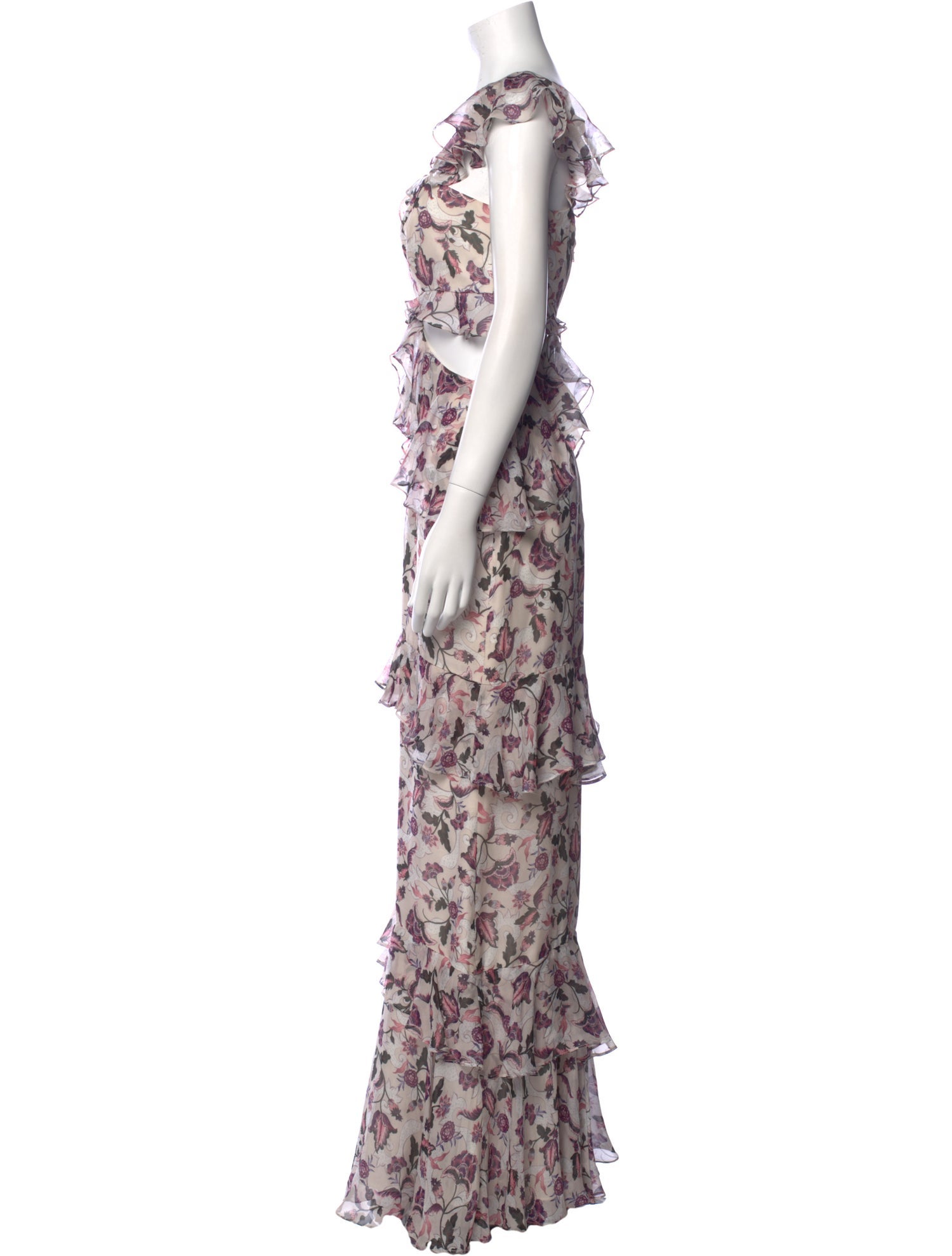 AMUR Silk Long Dress