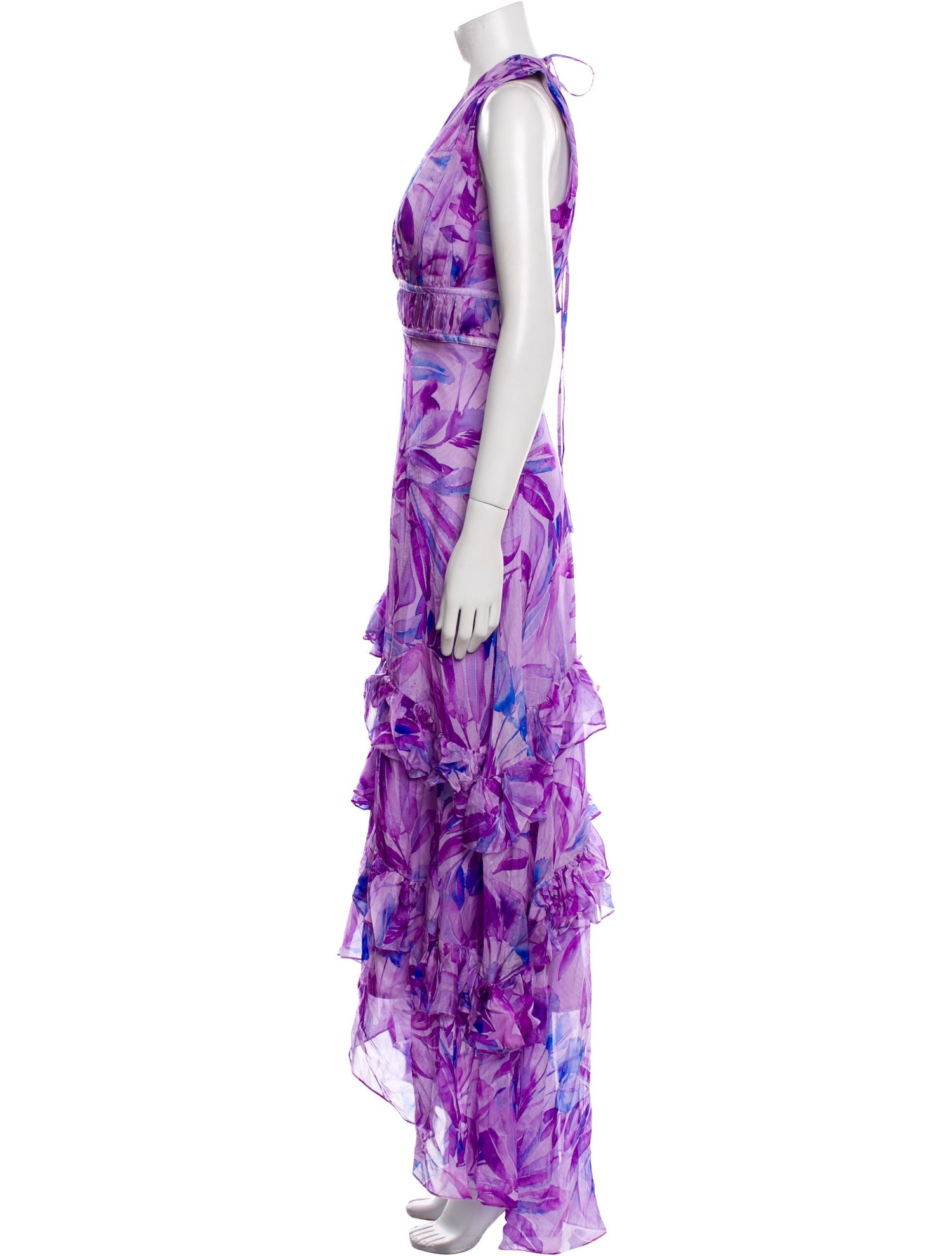AMUR Silk Long Dress