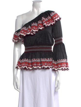 AMUR Linen Printed Top