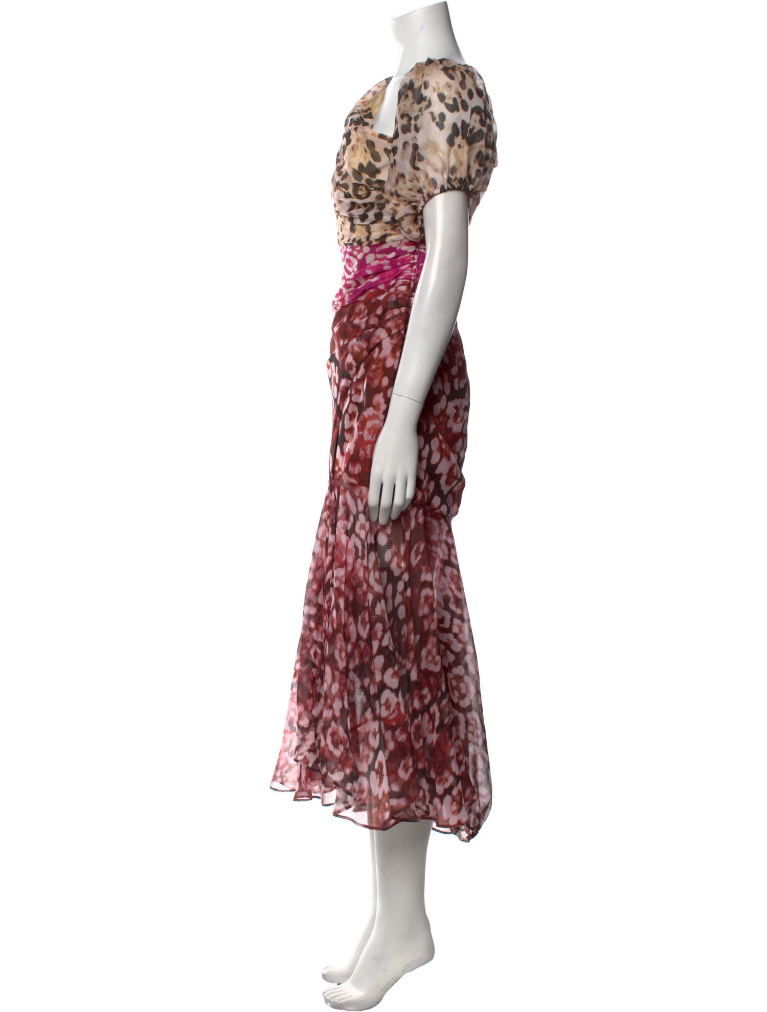 AMUR Silk Long Dress