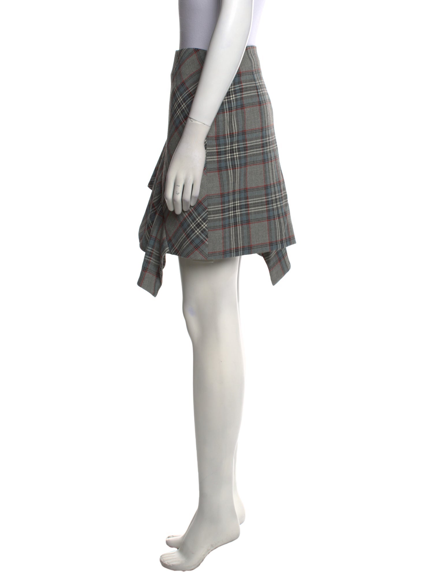 AMUR Plaid Print Mini Skirt w/ Tags