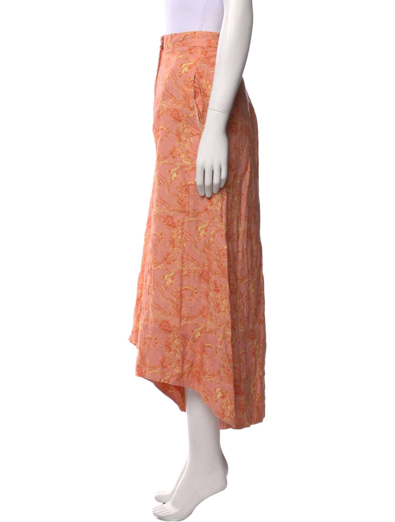 AMUR Linen Wide Leg Pants