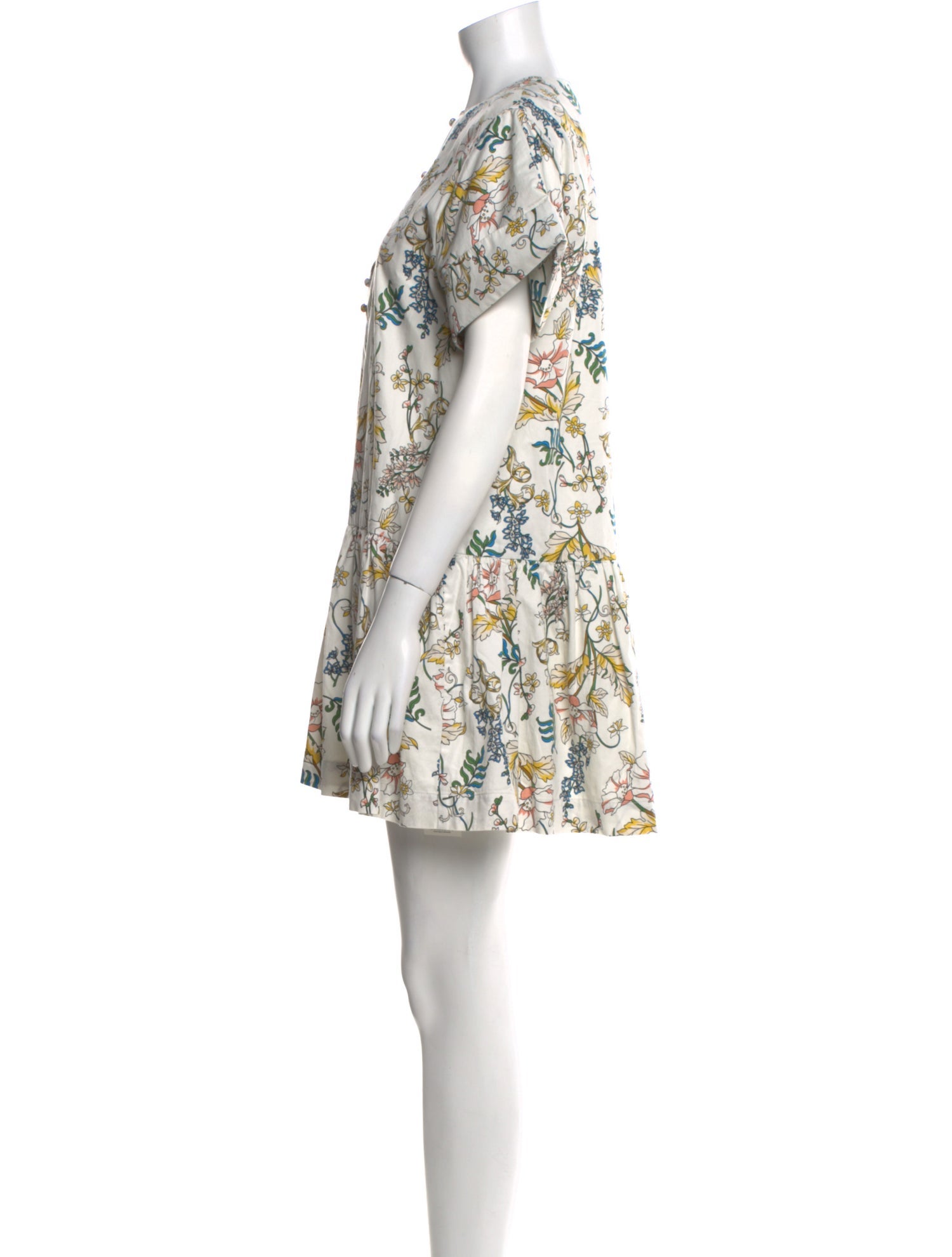 AMUR Floral Print Mini Dress