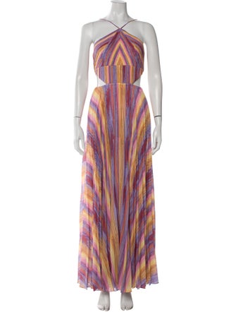AMUR Striped Long Dress