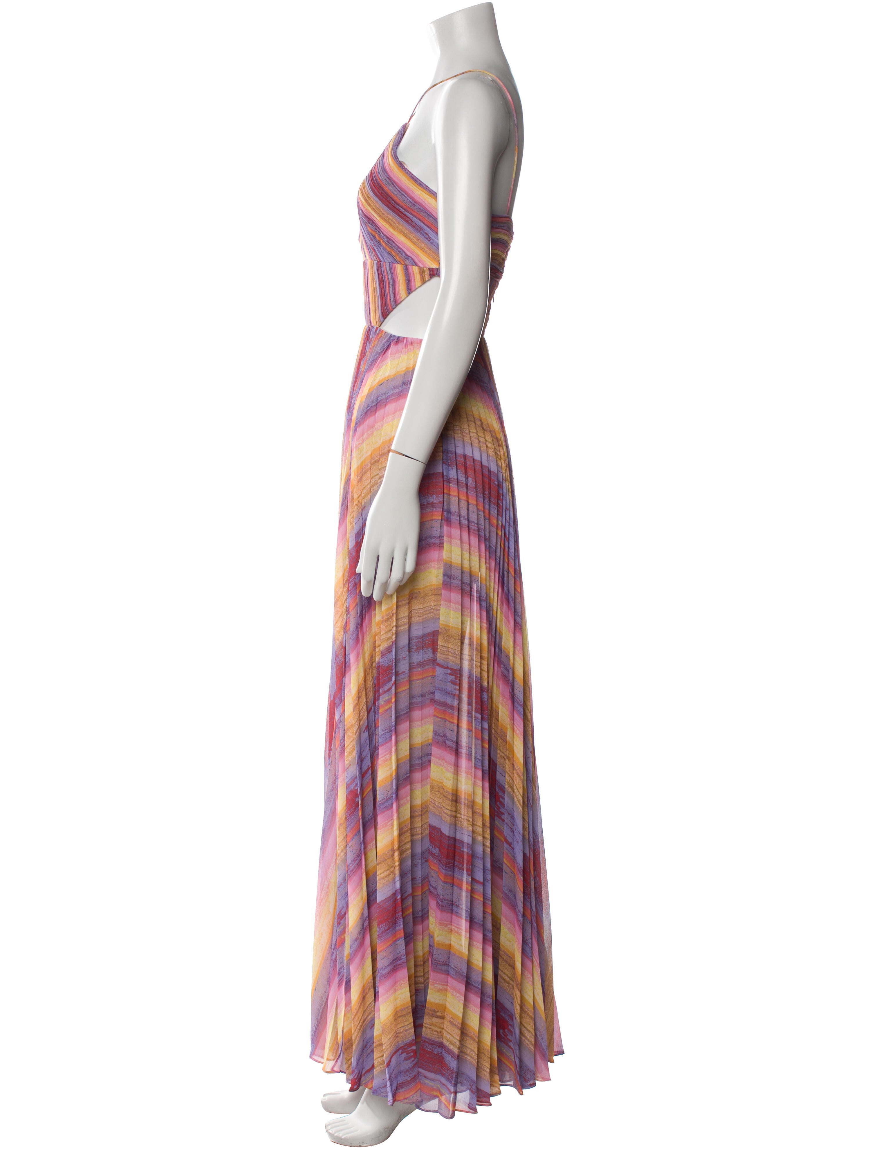 AMUR Striped Long Dress