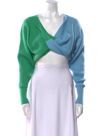 AMUR Merino Wool V-Neck Sweater