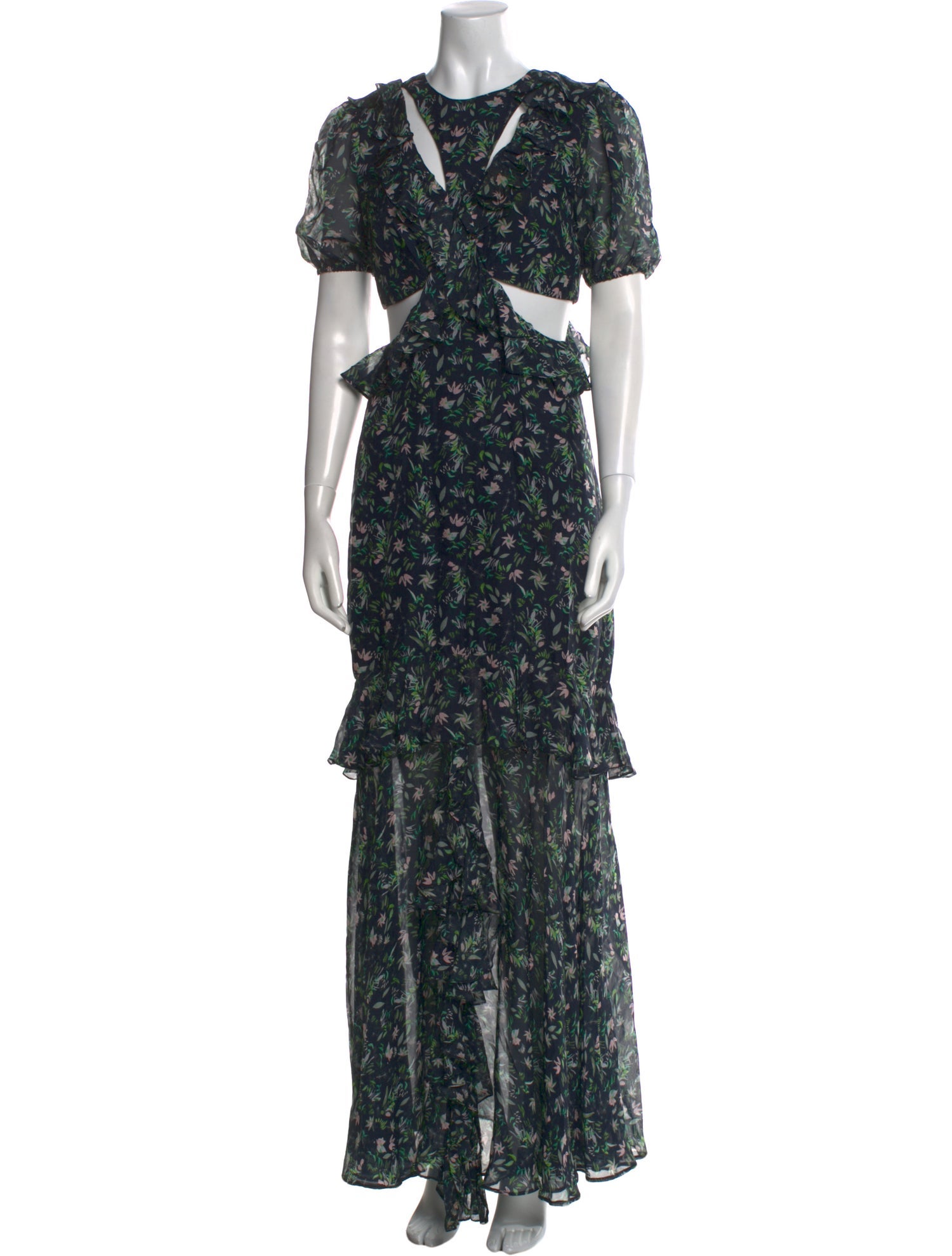 AMUR Silk Long Dress