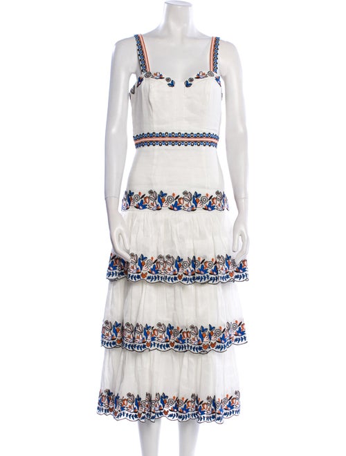 AMUR Linen Midi Length Dress