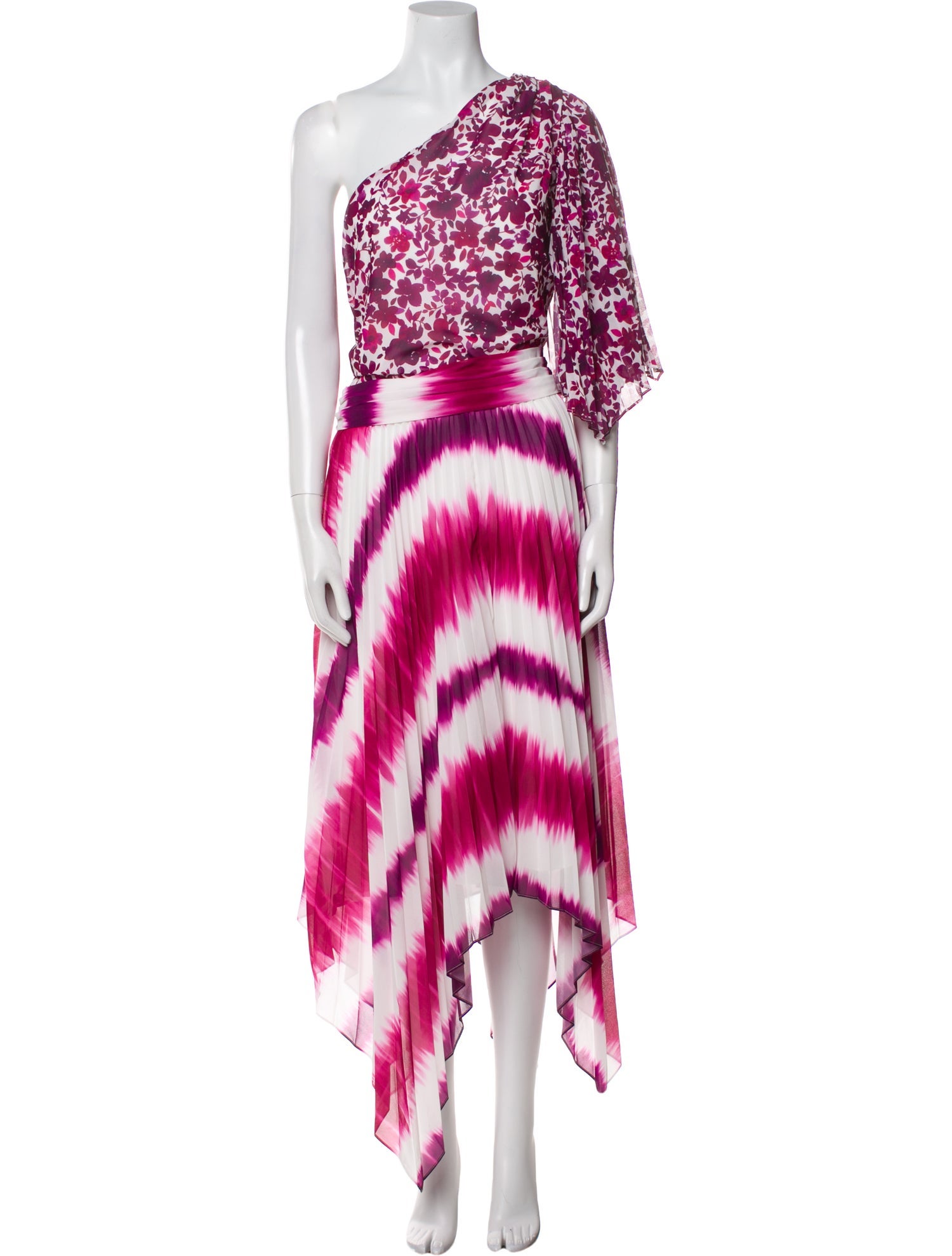 AMUR Tie-Dye Print Long Dress w/ Tags