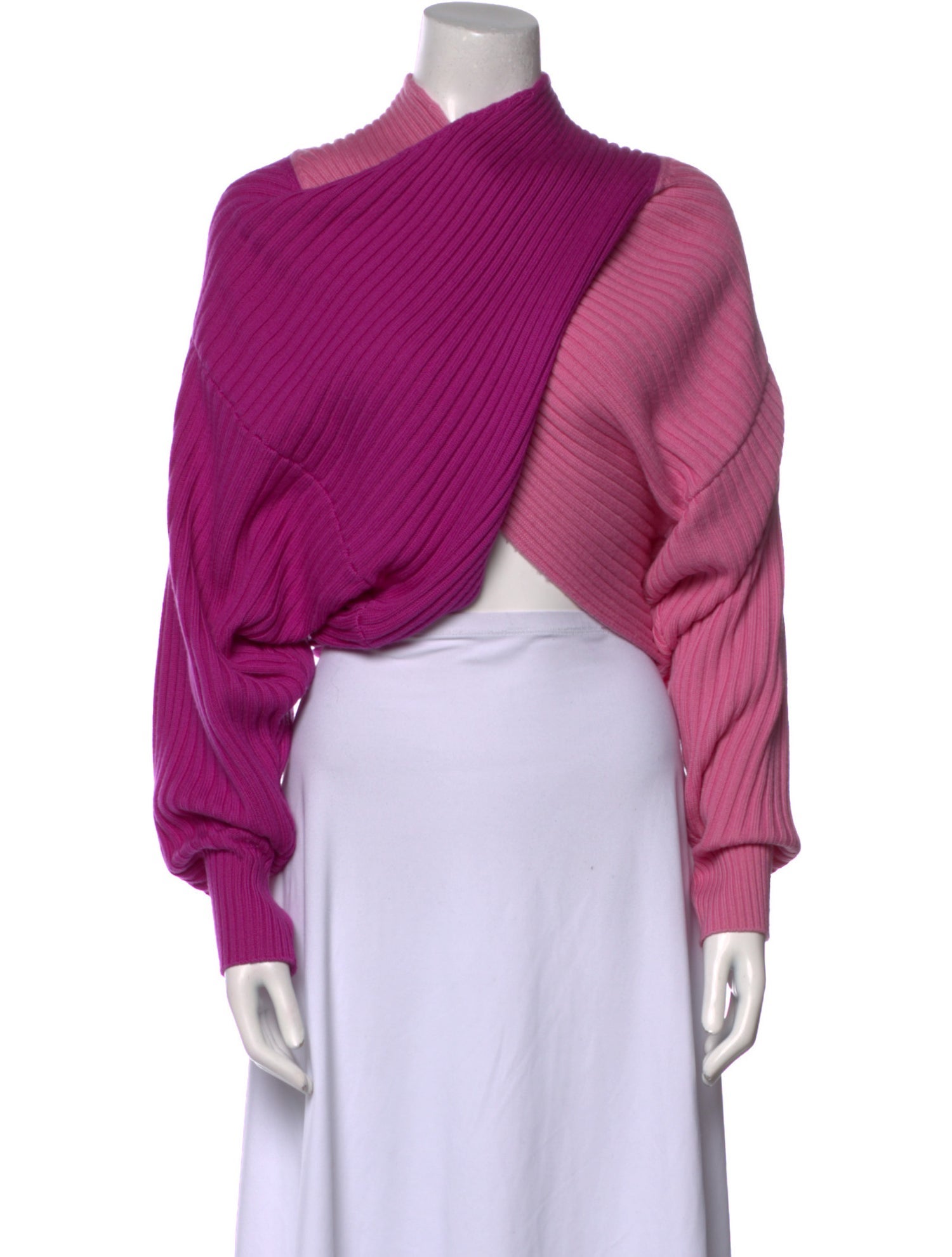 AMUR Merino Wool Mock Neck Sweater