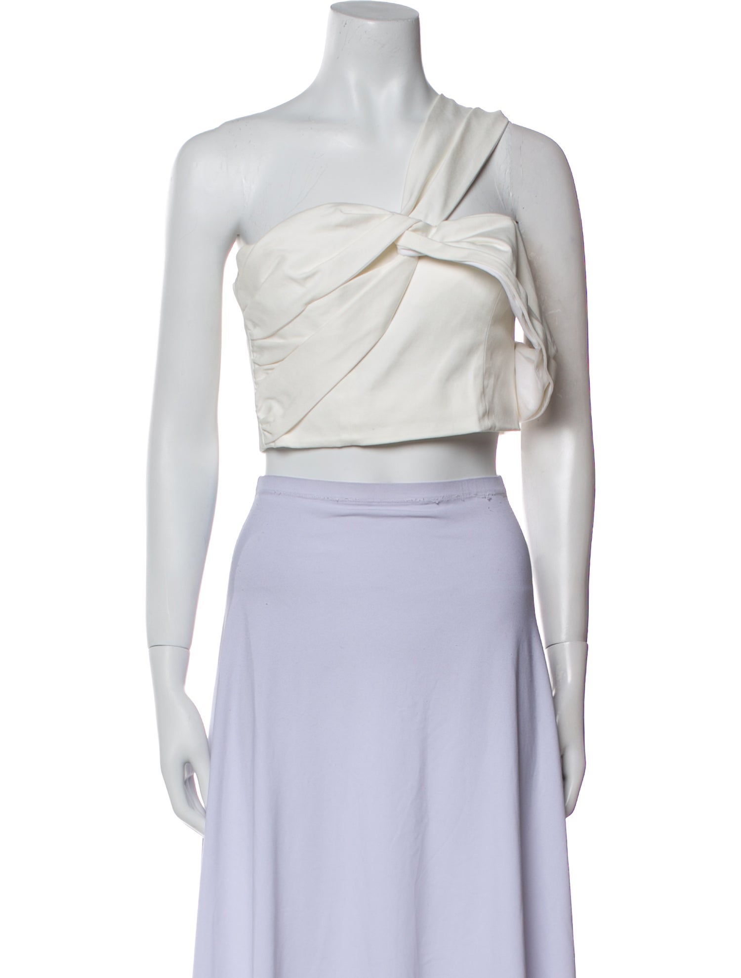 AMUR One-Shoulder Sleeveless Crop Top