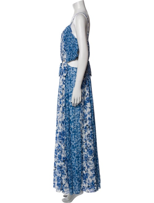 AMUR Floral Print Long Dress