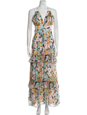 AMUR Silk Long Dress