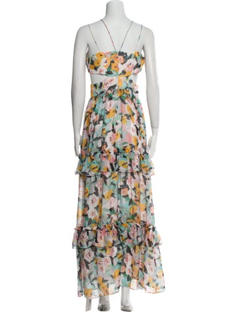 AMUR Silk Long Dress