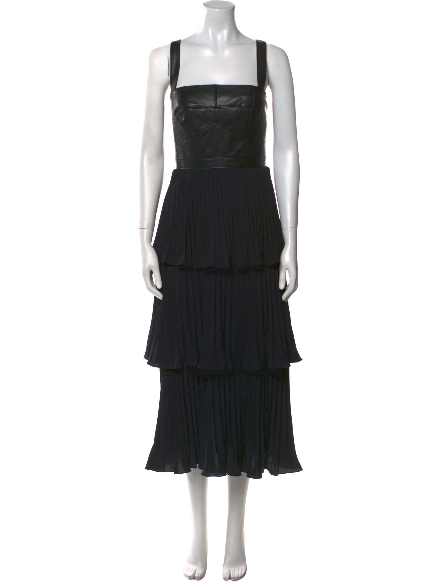 AMUR Square Neckline Long Dress