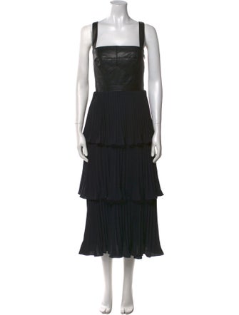 AMUR Square Neckline Long Dress