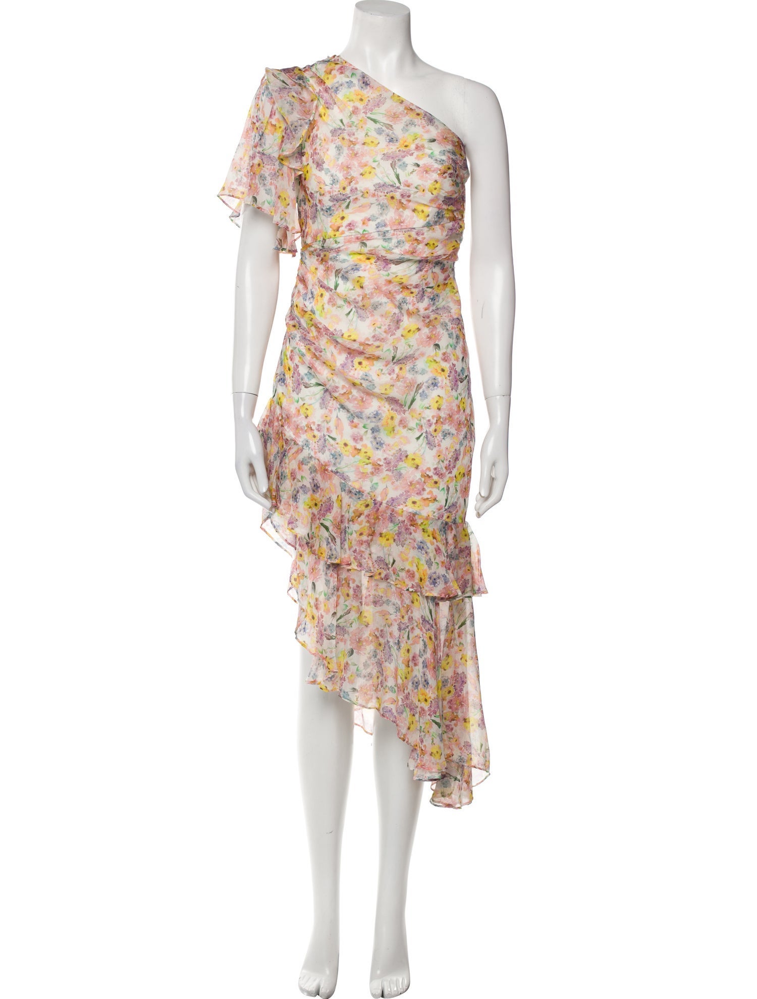 AMUR Silk Knee-Length Dress