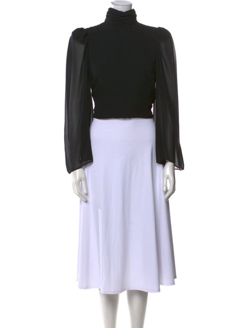 AMUR Turtleneck Long Sleeve Crop Top