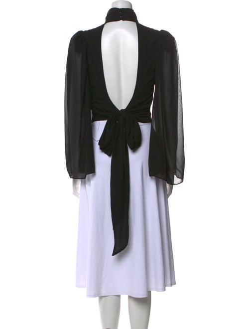 AMUR Turtleneck Long Sleeve Crop Top