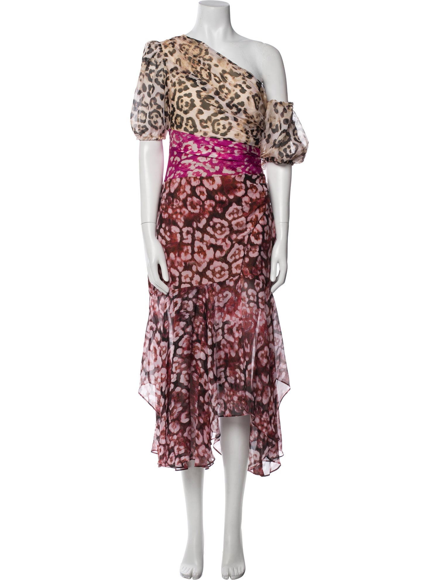 AMUR Silk Long Dress