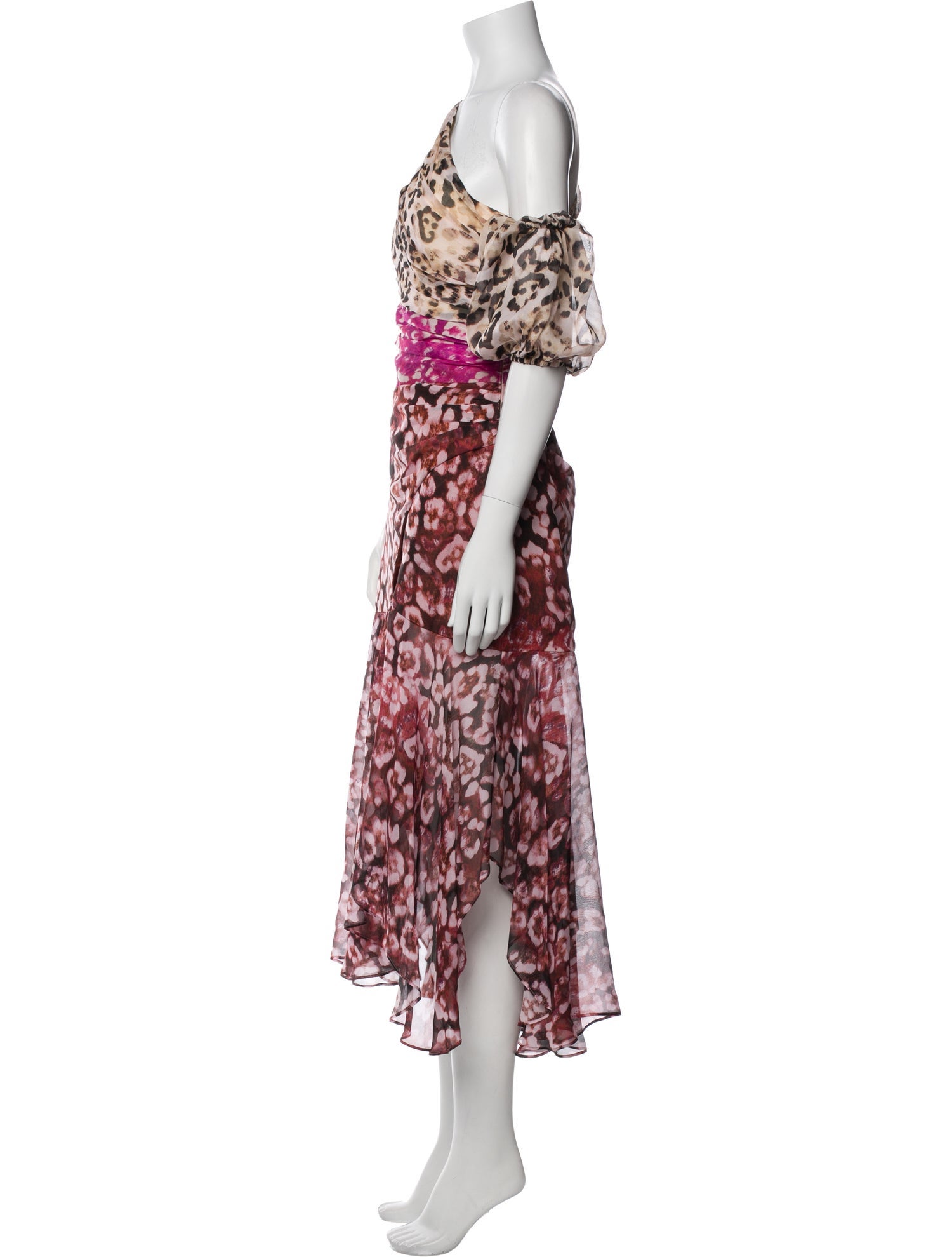 AMUR Silk Long Dress