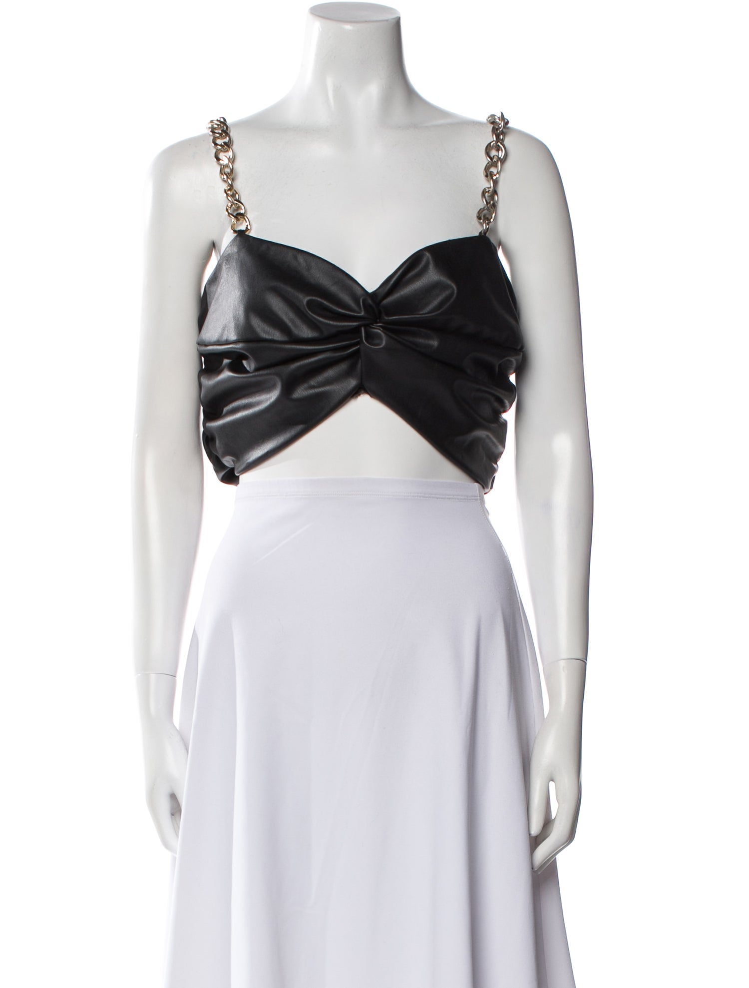 AMUR Square Neckline Sleeveless Crop Top