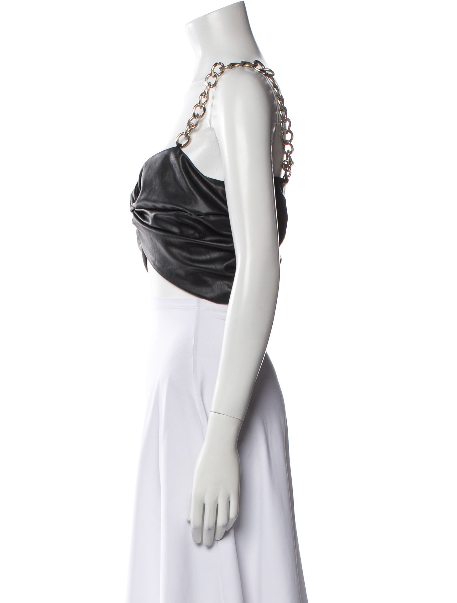 AMUR Square Neckline Sleeveless Crop Top