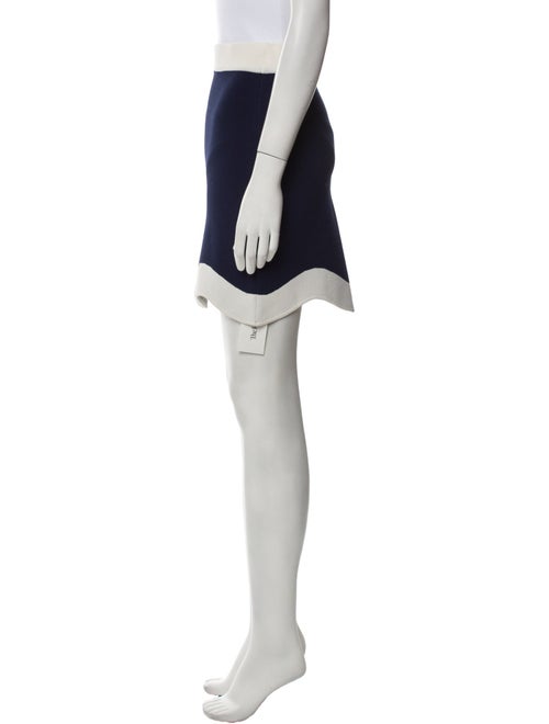 AMUR Colorblock Pattern Mini Skirt