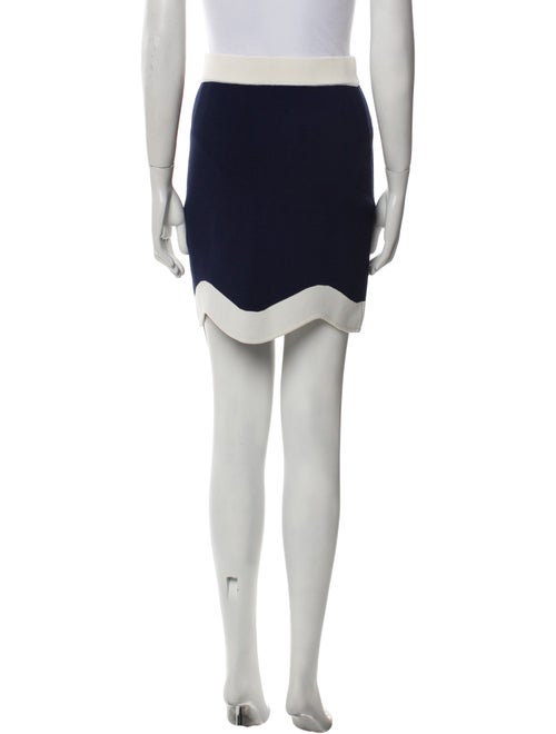 AMUR Colorblock Pattern Mini Skirt