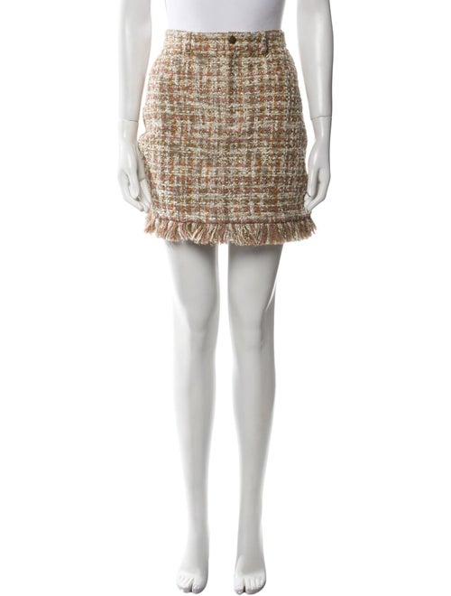 AMUR Tweed Pattern Mini Skirt