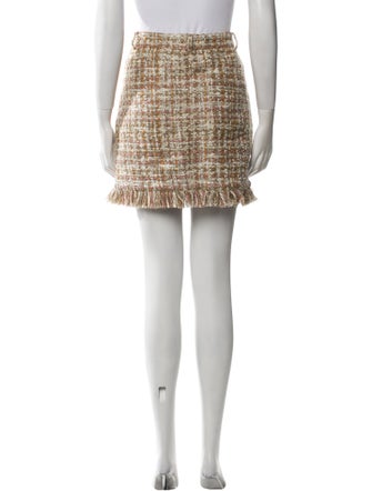 AMUR Tweed Pattern Mini Skirt