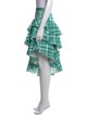 AMUR Plaid Print Knee-Length Skirt