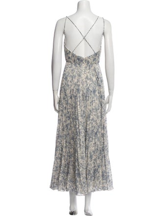 AMUR Floral Print Long Dress