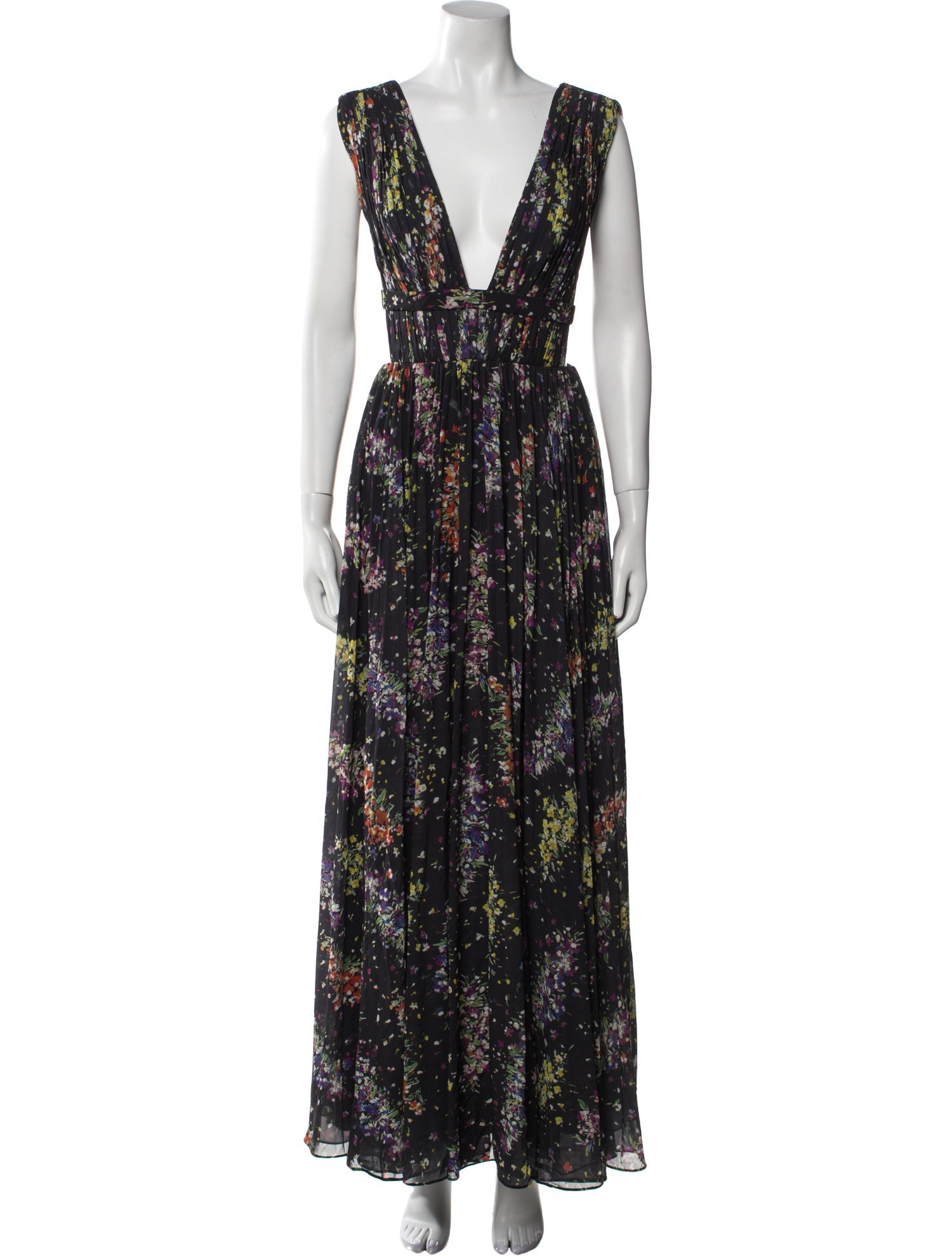 AMUR Floral Print Long Dress