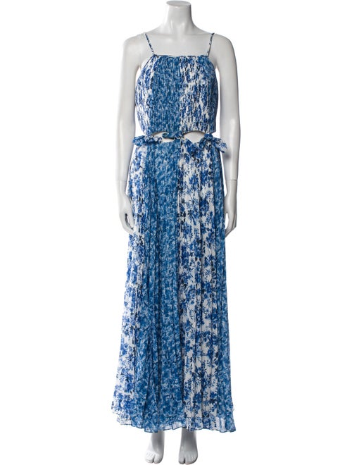 AMUR Floral Print Long Dress