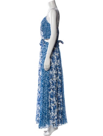 AMUR Floral Print Long Dress