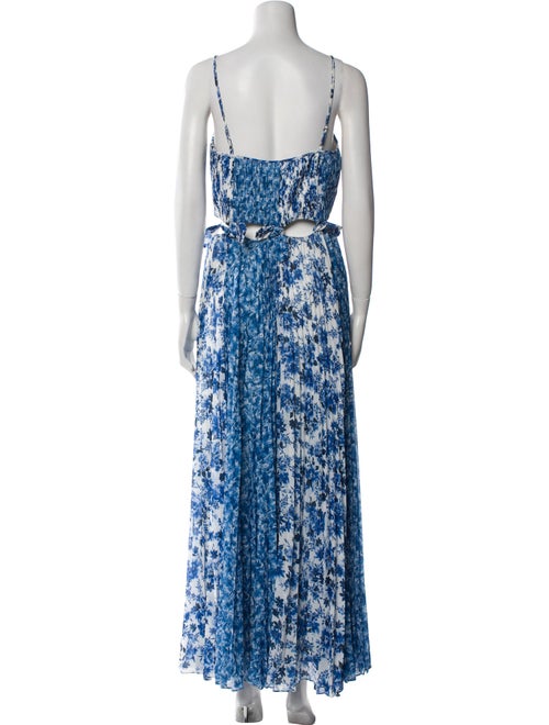 AMUR Floral Print Long Dress