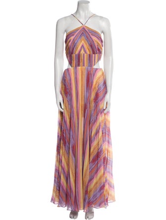 AMUR Striped Long Dress
