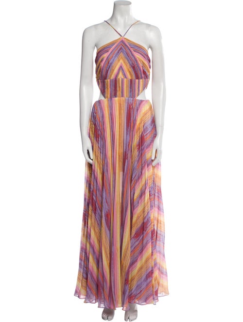 AMUR Striped Long Dress