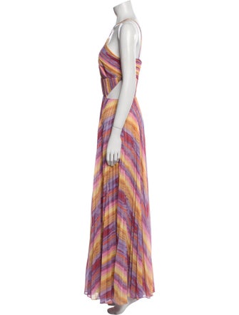 AMUR Striped Long Dress