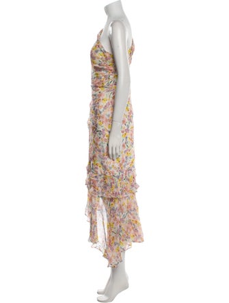 AMUR Silk Midi Length Dress